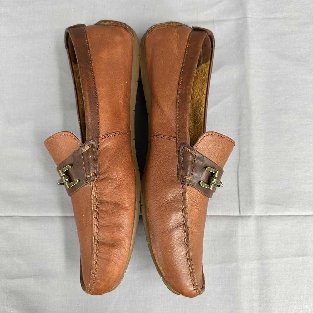 Cole Haan Somerset Link Bit Loafers Men 9.5M Brown Leather Slip On Driving Shoes - Picture 8 of 11